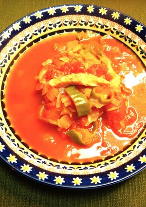ワンパン寒い日にタラとトマトの簡単煮込み-レシピのメイン写真