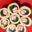 おツマミ・お弁当にカニかま小松菜の卵巻き