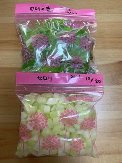 セロリの冷凍保存-レシピのメイン写真