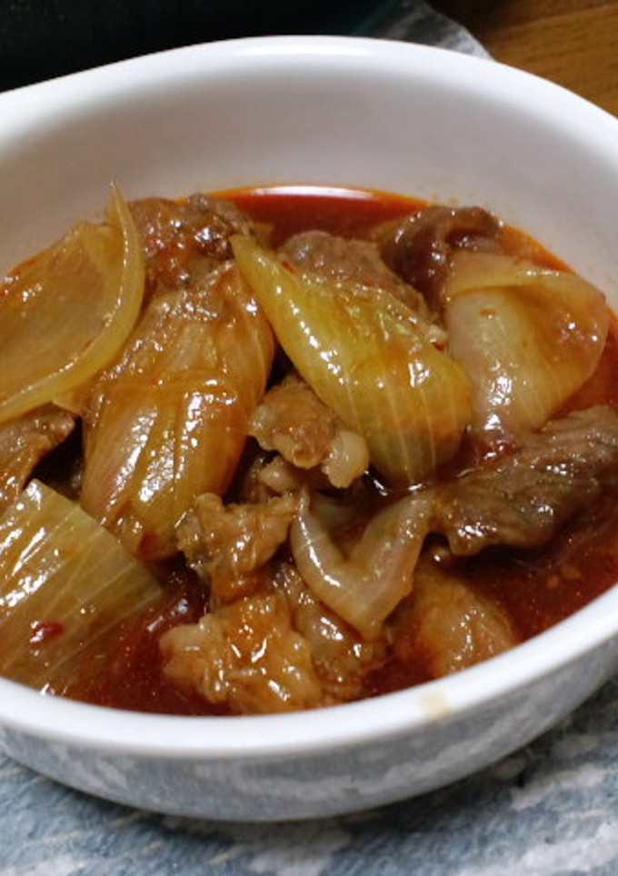 牛肉のとろとろ煮込み　ちょいカラ風味-レシピのメイン写真