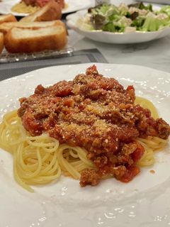 トマト缶で作るミートソースパスタ♪-レシピのメイン写真