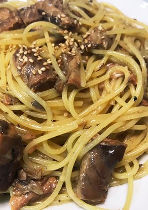 水煮鯖缶生姜パスタ-レシピのメイン写真