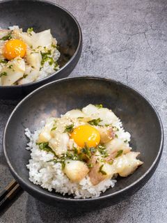 たことめかぶのわさび醤油丼-レシピのメイン写真