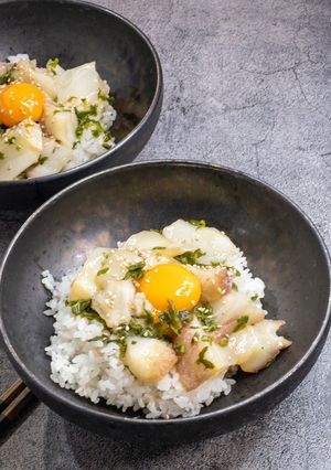 たことめかぶのわさび醤油丼-レシピのメイン写真