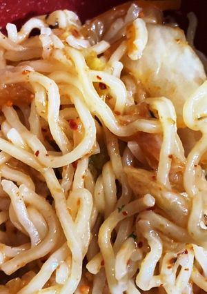 簡単。キムチ油そば-レシピのメイン写真
