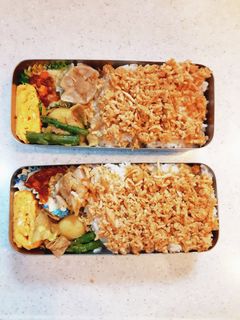 高校生弁当覚え書き122そぼろ弁当-レシピのメイン写真