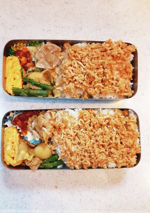 高校生弁当覚え書き122そぼろ弁当-レシピのメイン写真