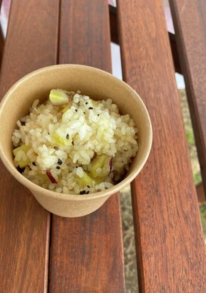 さつまいも　おいもご飯　白だし　簡単QC-レシピのメイン写真