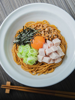 納豆とサラダチキンの油そば-レシピのメイン写真