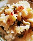 超簡単！野沢菜漬けポテトサラダ♪