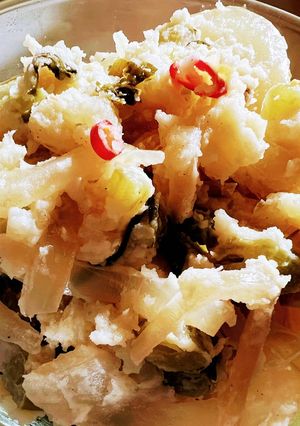 超簡単！野沢菜漬けポテトサラダ♪-レシピのメイン写真