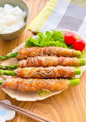 アスパラガスのガーリック醤油肉巻き♩-レシピのメイン写真