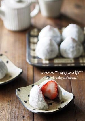 電子レンジ&白玉粉deいちご大福★-レシピのメイン写真
