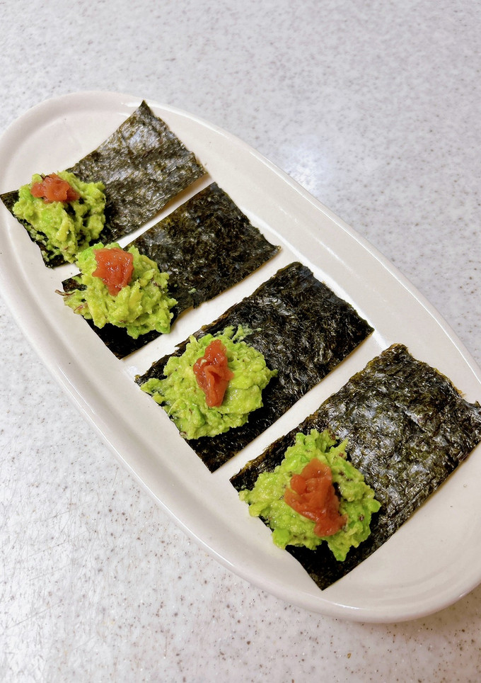 海苔で巻き巻き♪アボカドの梅和え-レシピのメイン写真