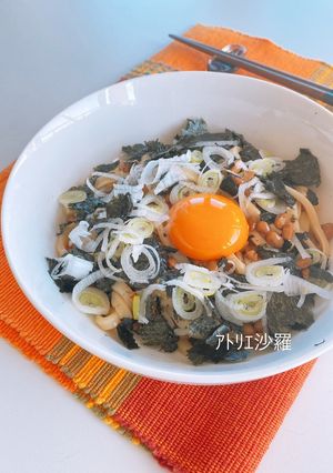 冷凍うどん活用★レンジで5分！納豆うどん-レシピのメイン写真