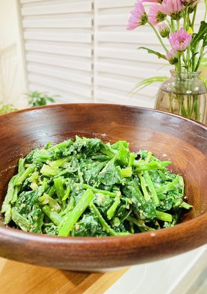 ほうれん草のゴマ味噌マヨ和え-レシピのメイン写真