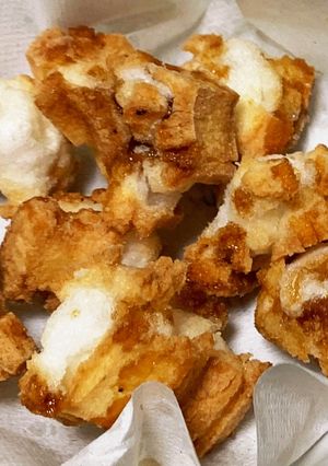お餅消費 簡単揚げ餅 おやつ、お茶受けに-レシピのメイン写真