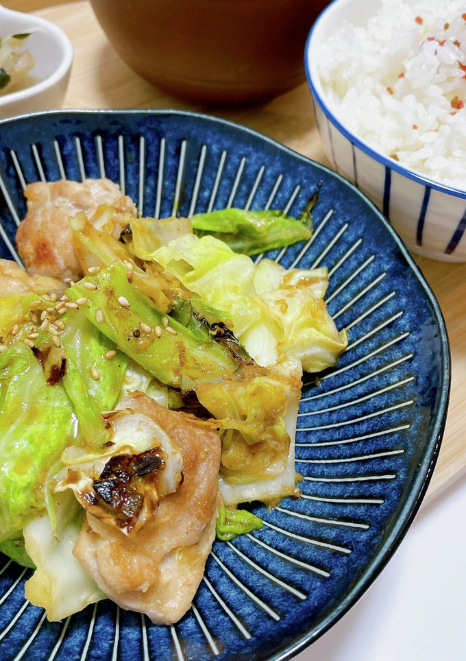 鶏ももとキャベツのごまだれ炒め-レシピのメイン写真