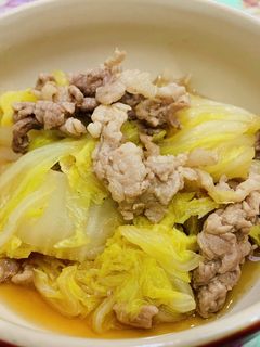 白菜と豚肉挽肉のうま煮-レシピのメイン写真