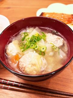 野菜たっぷりすまし汁☆鶏団子バージョン-レシピのメイン写真