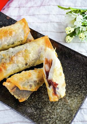 【春巻きの皮で】あんもちパイ-レシピのメイン写真