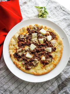 チルドピザで韓国風やみつき牛チーズ餅ピザ-レシピのメイン写真