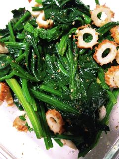 ほうれん草と竹輪の胡麻和え-レシピのメイン写真