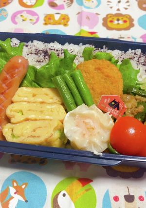 時短お弁当盛り付け記録　中華　青椒肉絲-レシピのメイン写真