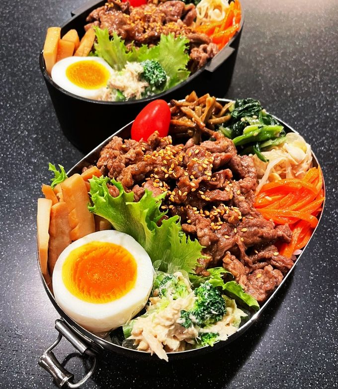 高校生弁当2022 1月11ビビンバ弁当-レシピのメイン写真