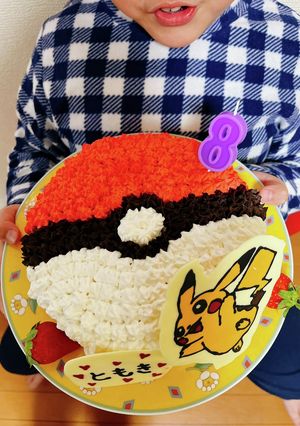 ポケモンボールケーキ-レシピのメイン写真