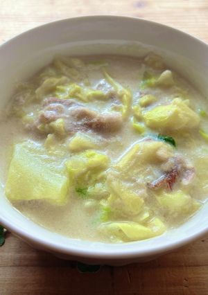 mレンジDE豚とキャベツのクリーム煮-レシピのメイン写真