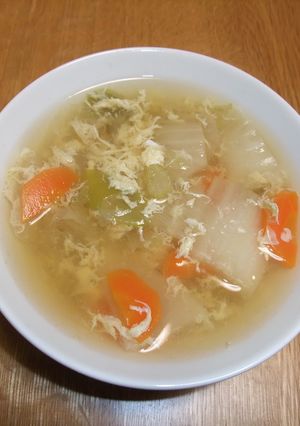 とろとろ野菜の黄金のかき玉汁-レシピのメイン写真