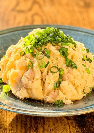 90℃ イカの塩辛のポテサラ：やみつき◎-レシピのメイン写真