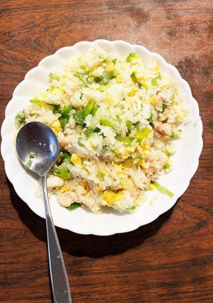 鶏皮の塩麹卵チャーハン-レシピのメイン写真