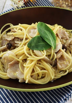 お店の味！豚肉と長ねぎの和風スパゲッティ-レシピのメイン写真