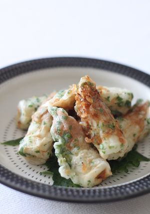 ちくわと椎茸の大葉揚げ-レシピのメイン写真