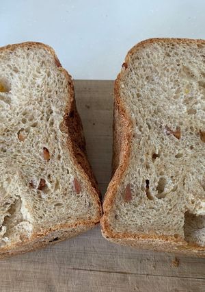 硬いころ柿で作る食パン-レシピのメイン写真