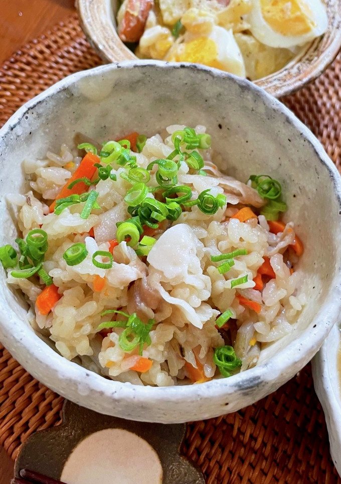 豚バラとごぼうの炊き込みご飯♩-レシピのメイン写真
