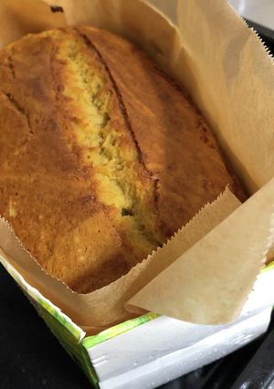 牛乳パックでバナナパウンドケーキ-レシピのメイン写真