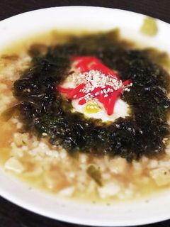 朝の5分でできる海苔卵ご飯スープ-レシピのメイン写真