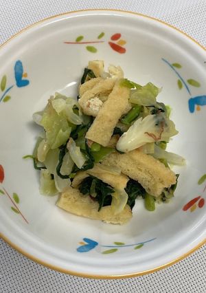 ≪学校給食≫チンゲンサイのみそ和え-レシピのメイン写真