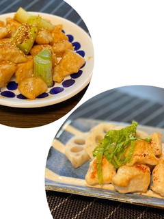 同時に作る!2種の鶏むね焼き鳥風-レシピのメイン写真