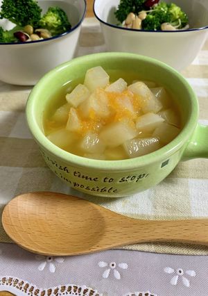 たっぷりかぶdeほかほかスープ♪-レシピのメイン写真