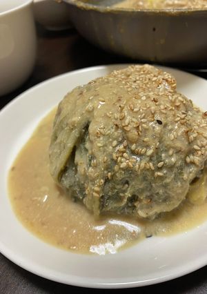 ロール白菜 ごまみそクリームソース-レシピのメイン写真