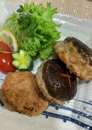 椎茸のジューシー肉詰め〜♪-レシピのメイン写真