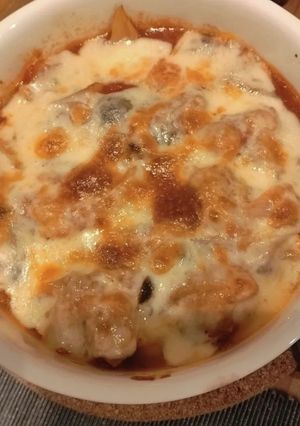 鶏肉のトマト煮込みチーズ焼き-レシピのメイン写真