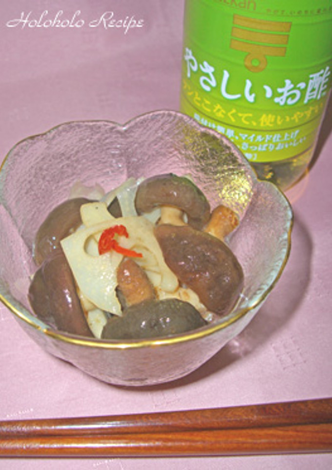 和風ピクルス　－きのこと蓮根－　-レシピのメイン写真
