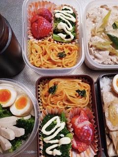 高校生息子、旦那、娘弁当(1/12)-レシピのメイン写真