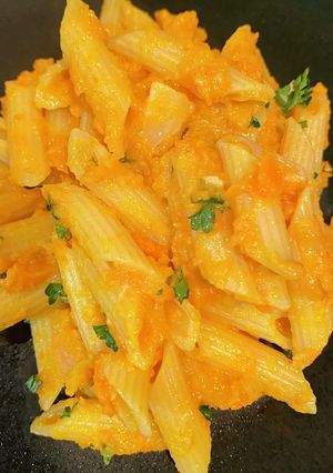 野菜の甘み凝縮！トマトとニンジンのパスタ-レシピのメイン写真