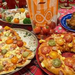 A picture of クリスマスピザ.